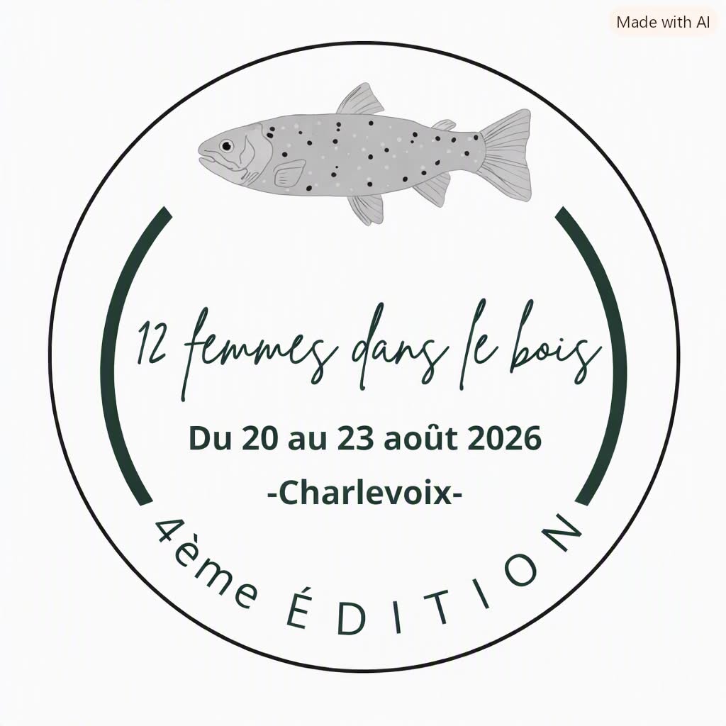 Logo circulaire 12 femmes dans le bois